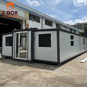 Casa Modular Contemporánea Cbox, Casa Prefabricada Plegable de 3-4 Dormitorios, Villa de Lujo de 40 pies, Casa Contenedor Expandible - Product Image 1