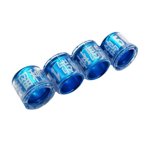 Aluminium kunststof speciale kweek- en wedstrijduivenpootring met lasergravure op maat - Product Image 1