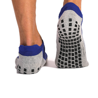 Chaussettes de compression tricotées en gros, soutien de la cheville, chaussettes courtes antidérapantes pour le yoga au printemps pour femmes