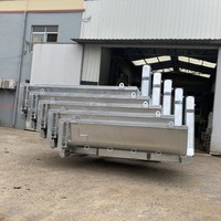 Bennes à déchets métalliques pour camions à crochet avec porte, à vendre