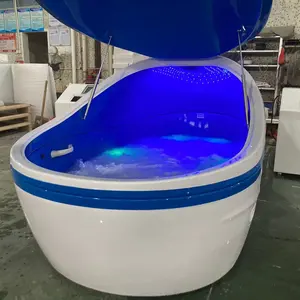 3D big 2 people stress reduce anti-gravity floating salt water massage hydro tank pod spa bathtub jaccuzi bubble jakuzi jet tubs