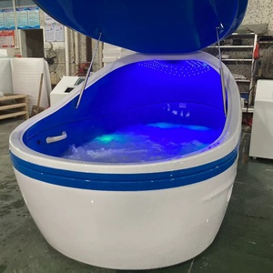 Baignoire Spa Jacuzzi à Bulles avec Jet d'Eau, 3D, Grande, pour 2 Personnes, Réduction du Stress, Anti-Gravité, Flottante, Massage à l'Eau Salée, <span class=keywords><strong>Hydro</strong></span> Tank Pod - Product Image 1