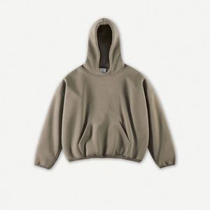 Hot Sell Winter <b>Kanye</b> Streetwear Oversized Boxy Fit Pocket Men's Hoodies Embossed Unisex Custom Eco-Friendly Breathable <b>Hoodie</b> - Product Image 1