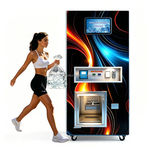 Factory hot selling bagged ice self-service vending <b>station</b> self-service ice vending machine multiple payment methods outdoors - Product Image 1