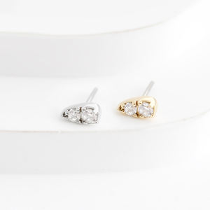 Aurien, Gran Oferta, Anillo de Nariz Pequeño de Oro Sólido de 14K, Sin Rosca, con Zirconia Cúbica, para Labret, Hélix, Cartílago, Joyería Fina para Piercing Corporal - Product Image 4