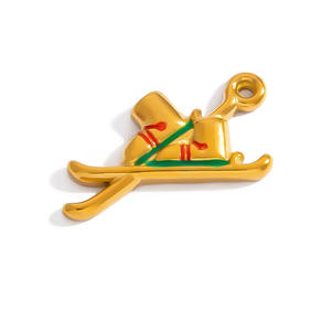 SUMMLY Niedlicher Cartoon-Kuchen-Hund-Anhänger aus Legierung mit Tropföl zum Selbermachen von Armbändern und Halsketten - Product Image 2