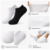 Chaussettes pour hommes NAIMAT, en spandex, cuir et maille, antidérapantes, blanches et noires, respirantes, tricotées, pour un usage quotidien, hiver