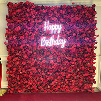 Künstliche Blumen Wand Geburtstag Hochzeit Blume Wand Events Dekoration 3D Blume Wand Hintergrund