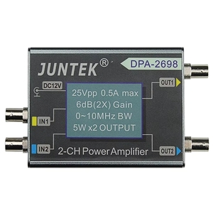 Amplificateur de signal DPA2698 JUNCTEK, puissance maximale 25Vpp 0.5A, 0-10MHz, fonction ondes sinusoïdales, carrées et triangulaires - Product Image 1