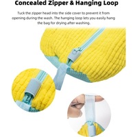 Kantong Cuci Sepatu Polyester Tebal Berlogo Khusus, Dapat Dicuci Mesin Cuci, Dilengkapi Ritsleting, Untuk Mencuci Sepatu Sneaker, Ukuran 39*19cm, Untuk Penggunaan di Rumah