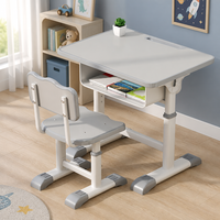 Fournisseur de premier plan, table et chaise de lecture réglables, plateau en bois à bords arrondis, chaise de classe pour projet scolaire, OEM ODM