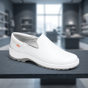 Hot Sale Unisex Blucher Work Shoe Slip High Coefficient in Dry to Avoid Slipping on Wet Floors With Cushioning in the <b>Heel</b> - Product Image 3
