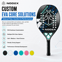Raquette de Beach Tennis Professionnelle NODEX 2026 en Fibre de Carbone 3K avec Surface Sablée, Personnalisable avec Logo, Qualité Supérieure
