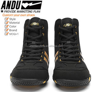 Personalizado Moda Profesional Gimnasio Deporte Entrenamiento Zapatos DE LUCHA Hombres Mujeres Zapatos de boxeo Botas Diseño de logotipo personalizado - Product Image 3