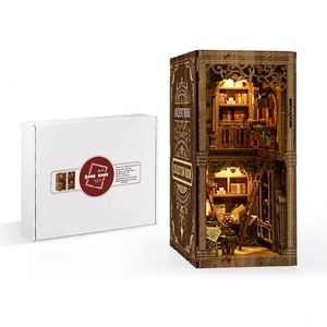 Sujetalibros de Madera Grabados con Láser Personalizados, Modelo de Casa en Miniatura DIY, Libros Antiguos, Juguete 3D Estéreo, Regalos Promocionales - Product Image 5