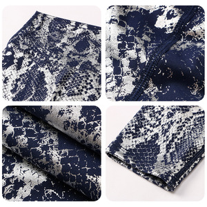 SHINBENE <strong>METALLIC</strong> SNAKE PRINT Stretchy Exercise Yoga Pants Women High Rise Sports Fitness <strong>Leggings</strong> - Product Image 6