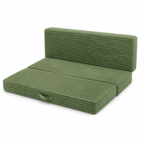 Matelas pliant direct usine, 6 pouces, mousse haute densité, lit d'appoint pliable avec housse lavable, logo personnalisé OEM ODM