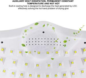 Lampe à ongles électrique UV LED en gros pour le séchage rapide du gel, avec capteur tactile/infrarouge, garantie 1 an, multi-tension, certifiée CE - Product Image 5