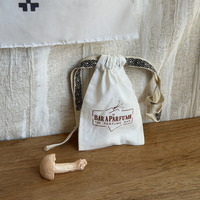 Sac à cordon en toile de coton écologique, petite pochette à bijoux avec logo personnalisé