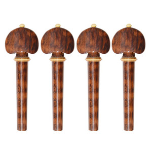 Ensemble de pièces de violon 4/4 avancé en bois de serpent : cordier, chevilles d'accordage et chevilles de bas de cordes - Product Image 3