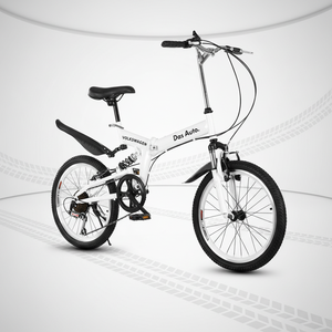 Vélo pliant personnalisé avec logo, cadeau pour concessionnaires automobiles <span class=keywords><strong>4S</strong></span>, vente en gros, vitesses variables, amortisseurs avant et arrière, cadre en acier au carbone - Product Image 3