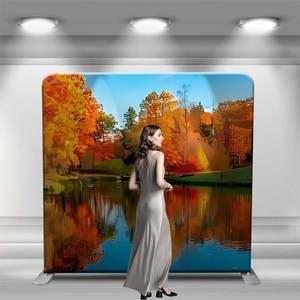 Support d'affichage en <span class=keywords><strong>tissu</strong></span> tendu en aluminium pour événements, toile de <span class=keywords><strong>fond</strong></span> de stand, mur arrière portable, <span class=keywords><strong>fond</strong></span> personnalisé - Product Image 4