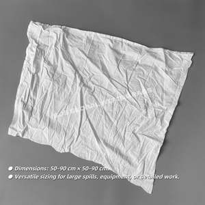 Chiffons de nettoyage industriels Trapo Blanco blancs, 100% coton, en coton recyclé, pour le nettoyage - Product Image 3