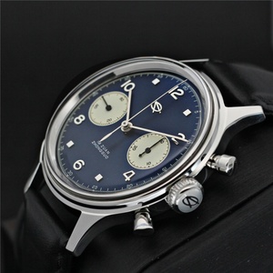 Men's 1963 <b>Chronograph</b> Mechanical Watches 21 Zuan Original ST1901 Movement Sapphire 38mm Pilot Clock - Product Image 4