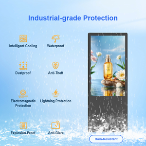 شاشة لمس خارجية 65 بوصة بدقة 4K، مقاومة للماء IP65، سطوع عالي 2000-5000 شمعة، مقاومة للعوامل الجوية، خيار نظام أندرويد/ويندوز - Product Image 3