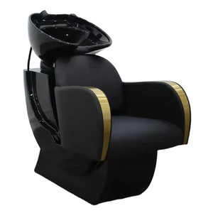 Lavacabezas de peluquería con asiento, semidecúprido, compacto, con calentador de agua - Product Image 2