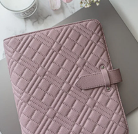 Carnet de notes de luxe personnalisé en cuir PU et lin, couverture rigide, reliure spirale, collection boutique, vente en gros