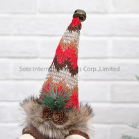 Vente en gros de ours en peluche bruns mignons pour Noël, en plastique et polyester, pour une utilisation en intérieur/extérieur, cadeaux pour enfants