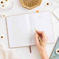 Journal personnalisé en lin avec couverture rigide beige en tissu naturel, cadeau OEM en gros