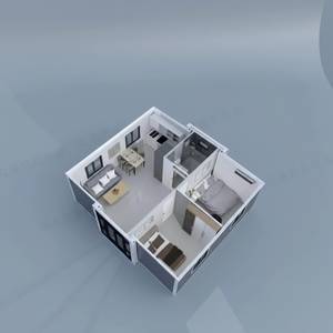Prix Fabricant – Nouvelle Villa Conteneur de Luxe Pliante et Extensible de 20 pieds, Préfabriquée et Mobile, Idéale <span class=keywords><strong>pour</strong></span> Appartement ou Habitation - Product Image 5