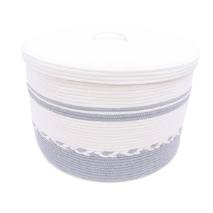 2019 <span class=keywords><strong>amazon</strong></span> nouvelle conception grande taille tissé panier de corde de coton avec le prix bon marché - Product Image 1
