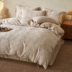 Ensemble de literie de luxe 100% coton, taille king, linge de lit, motif jacquard, housse de couette pour la maison - Product Image 5