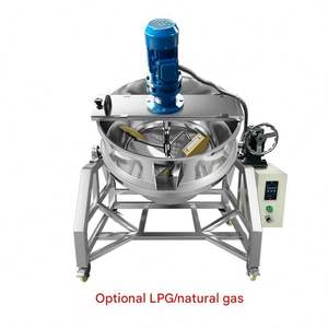 Marmite de Cuisson Électrique Industrielle Grande Capacité en Acier Inoxydable avec Agitateur Multifonctionnel pour Sauces aux Fruits, Sirops et Confitures - Product Image 2