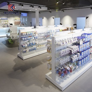 Bancone Cassa Personalizzato per Farmacia con Illuminazione LED, Struttura in Legno/Metallo - Product Image 2