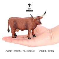 Figuras de Animales de Granja de PVC Sólido al por Mayor, Modelos de Simulación de Ovejas, Toros y Vacas, Juguetes de Figuras de Animales