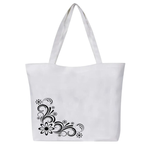 Bolso de mano de sublimación con logotipo personalizado-Bolso de compras de lona de algodón y poliéster reutilizable en blanco para comestibles y promoción | OEM al por mayor - Product Image 6