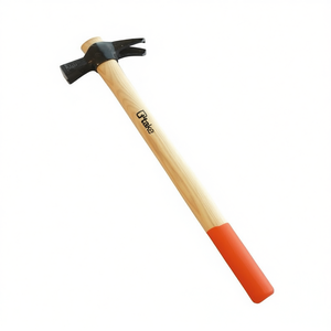Marteau de charpentier Ttake 5087 avec manche en bois et poignée orange pour la menuiserie et le ciselage - Product Image 2
