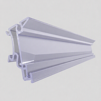 Porte-étiquettes de prix numériques en plastique transparent, longueur et couleur personnalisables, hauteur 42 mm, pour présentoirs d'étagères de magasins de détail, supermarchés, vente en gros
