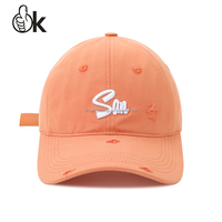 Gorra de Béisbol Deportiva de Algodón Twill con Bordado Personalizado, Estilo Desgastado, Unisex, de Lujo, para las Cuatro Estaciones, OEM ODM