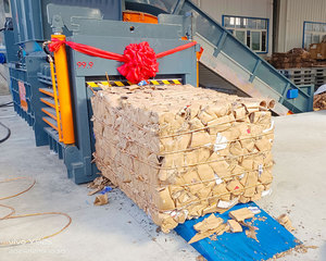 Tái chế ngang đầy đủ tự động giấy phế liệu baling <span class=keywords><strong>Machine</strong></span>/phế liệu hộp các tông baling Máy ép - Product Image 3