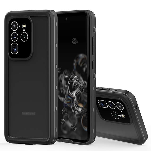 Shellbox Wholesale IP68 Standard PC+TPU Full Cover Floating Shockproof DOT Serial Universal Waterproof Phone Case for S20 Ultra