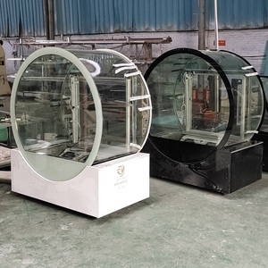 Muxue comercial tủ lạnh bánh tráng miệng hiển thị tủ lạnh bánh hiển thị tủ lạnh bánh tủ lạnh bánh ngọt với kính tròn - Product Image 1