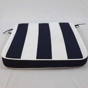 Diseño moderno azul marino y raya blanca reciclar impermeable antipolvo ácaros asiento cojín relajación silla cojín para uso - Product Image 6