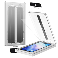 Protection d'écran en verre trempé haute définition anti-reflet, compatible avec les coques, toucher lisse, dureté 9H, couverture complète pour téléphone portable