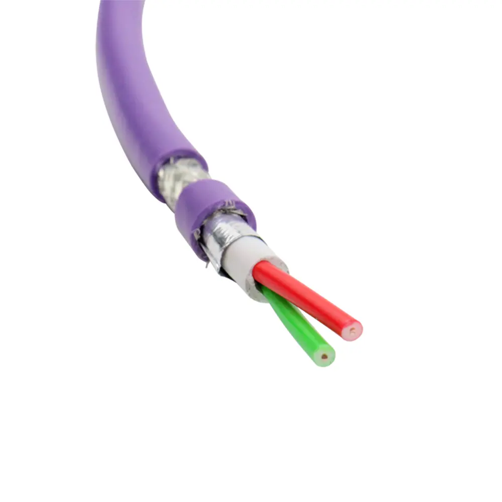 Anwendbar 6XV1830-0EH10 Kabel farbe Lila 2 Drähte Geschirmtes Bus dosen kabel für Siemens Profibus DP Bus Networking