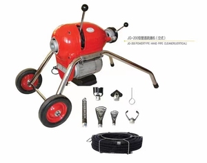 Machine de nettoyage de canalisations Jg-200 écologique pour usage domestique et industriel, poussée manuelle avec tige à spirale - Product Image 3